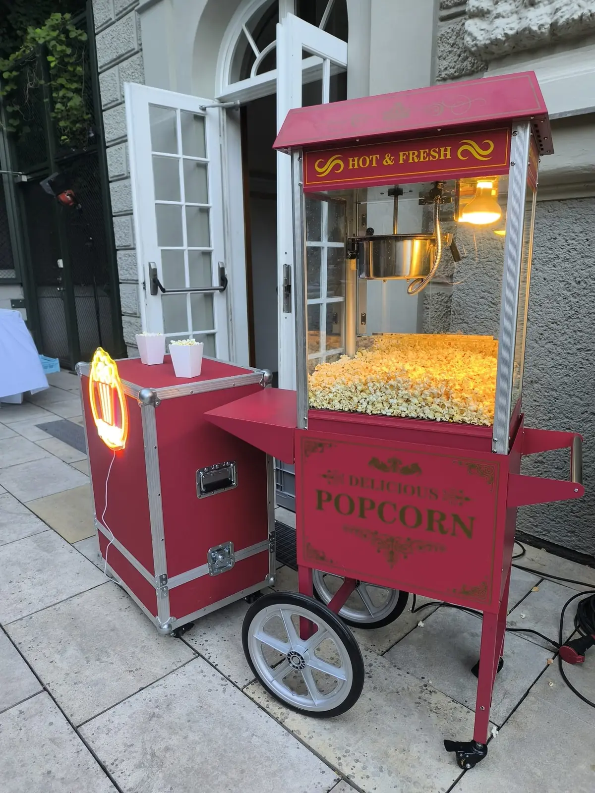 Popcornstand für Firmenfeier, Messe und Event