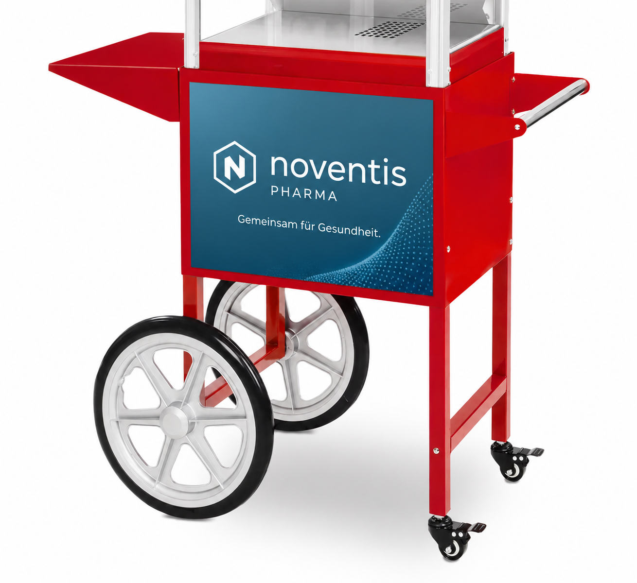 Beispiel für Branding mittels Magnetfolie an der Popcornmaschine